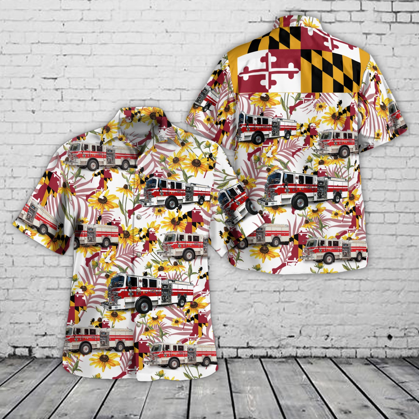 Earleigh Heights Volunteer Fire Company, Severna, Park Maryland Hawaiian Shirt