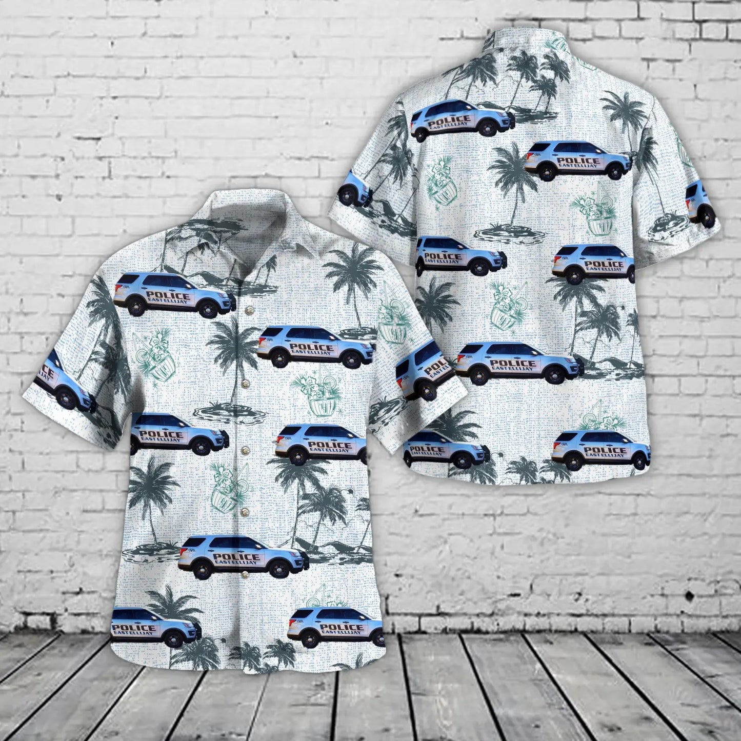 East Ellijay GA Police Department Hawaiian Shirt