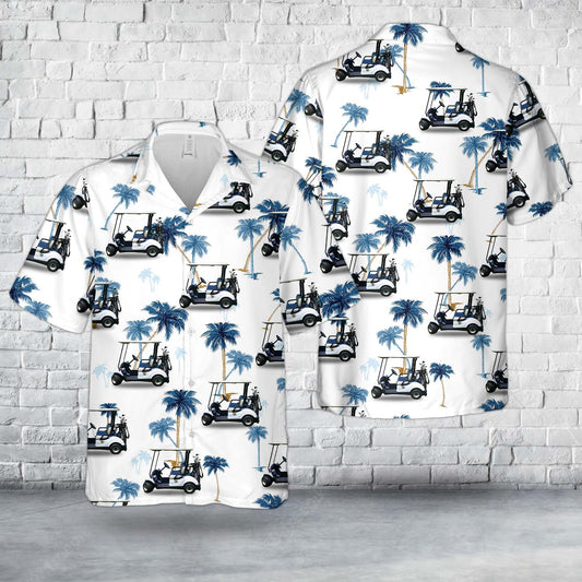 Electric Golf Cart Hawaiian Shirt