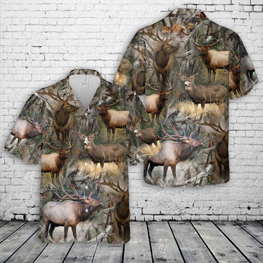 Elk Deer Hawaiian Shirt