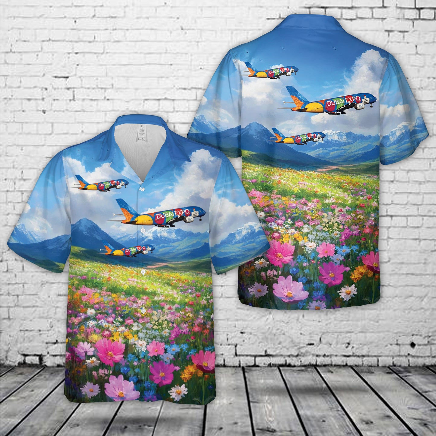 Emirates Airbus A380-861 (Dubai Expo Livery) A6-EEU Hawaiian Shirt