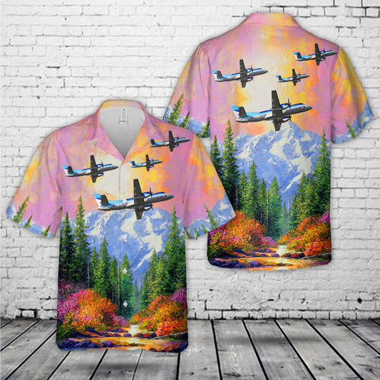 Estonian Air Saab 340 Hawaiian Shirt
