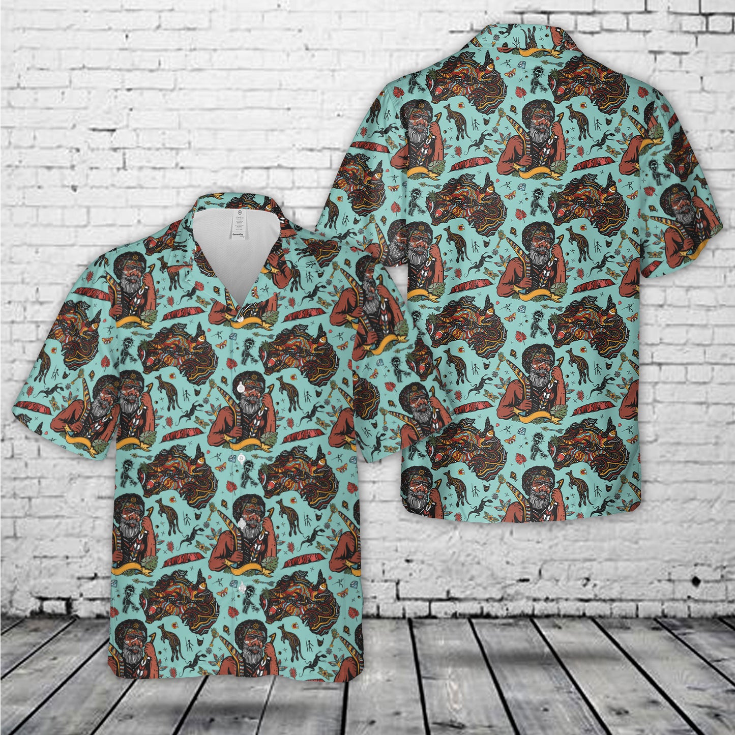 Ethnic Australian Seamless Hawaiian Shirt