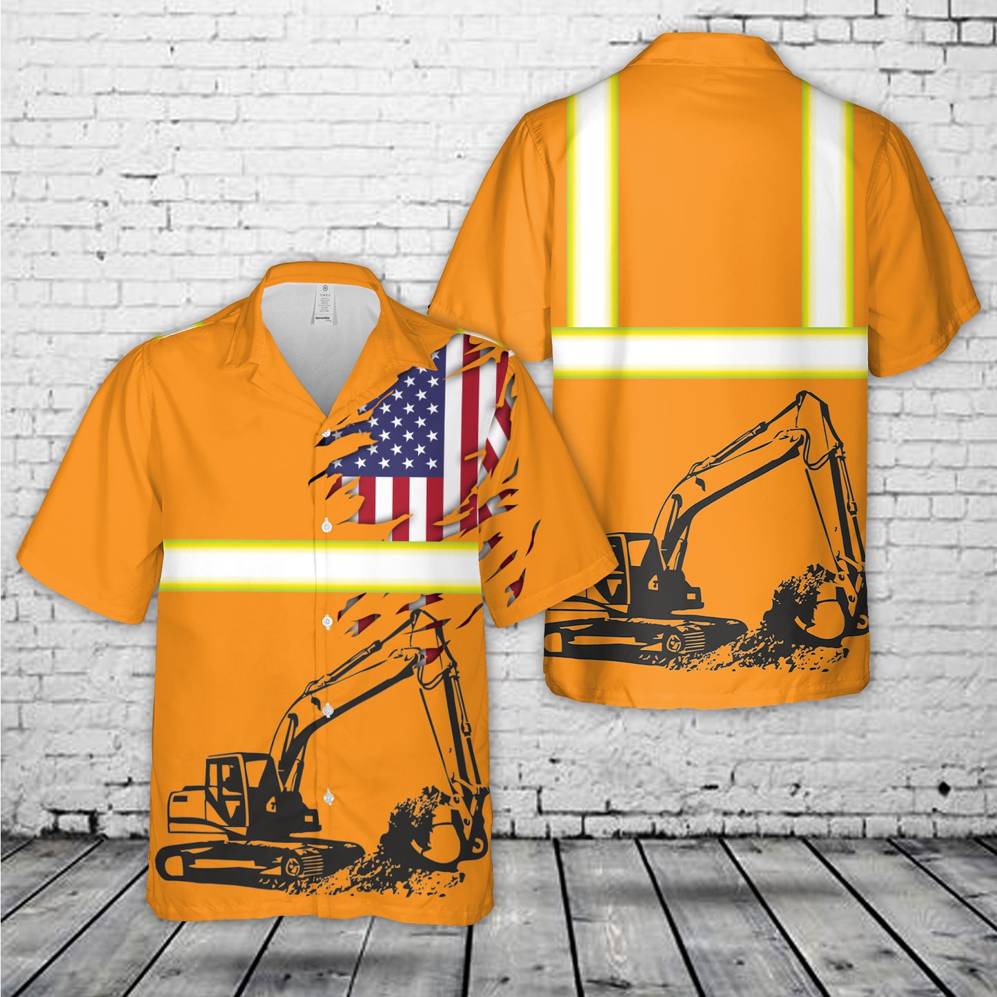 Excavator Operator Hawaiian Shirt