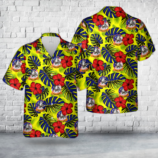 F-14 Tomcat - VF-102 - TARPS - Smile, Baby! Hawaiian Shirt