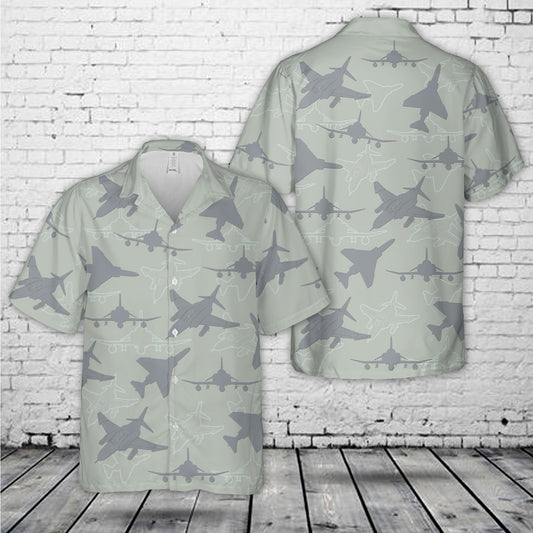 F-4 Phantom II Silhouette Hawaiian Shirt