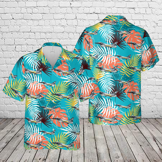 FA-101 Belgian Air Force SABCA F-16AM Fighting Falcon Hawaiian Shirt
