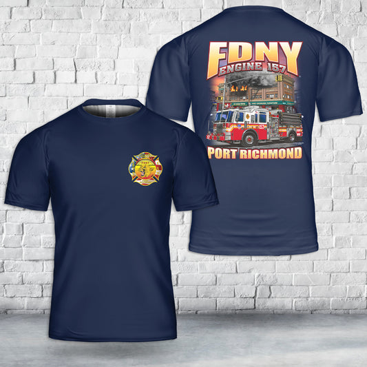 FDNY E-157 Port Richmond T-Shirt 3D