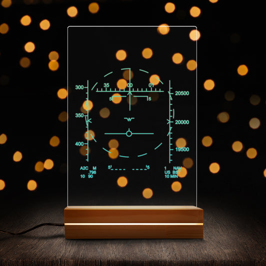 F -15C Eagle HUD Aircraft Custom Shape Photo Night Light
