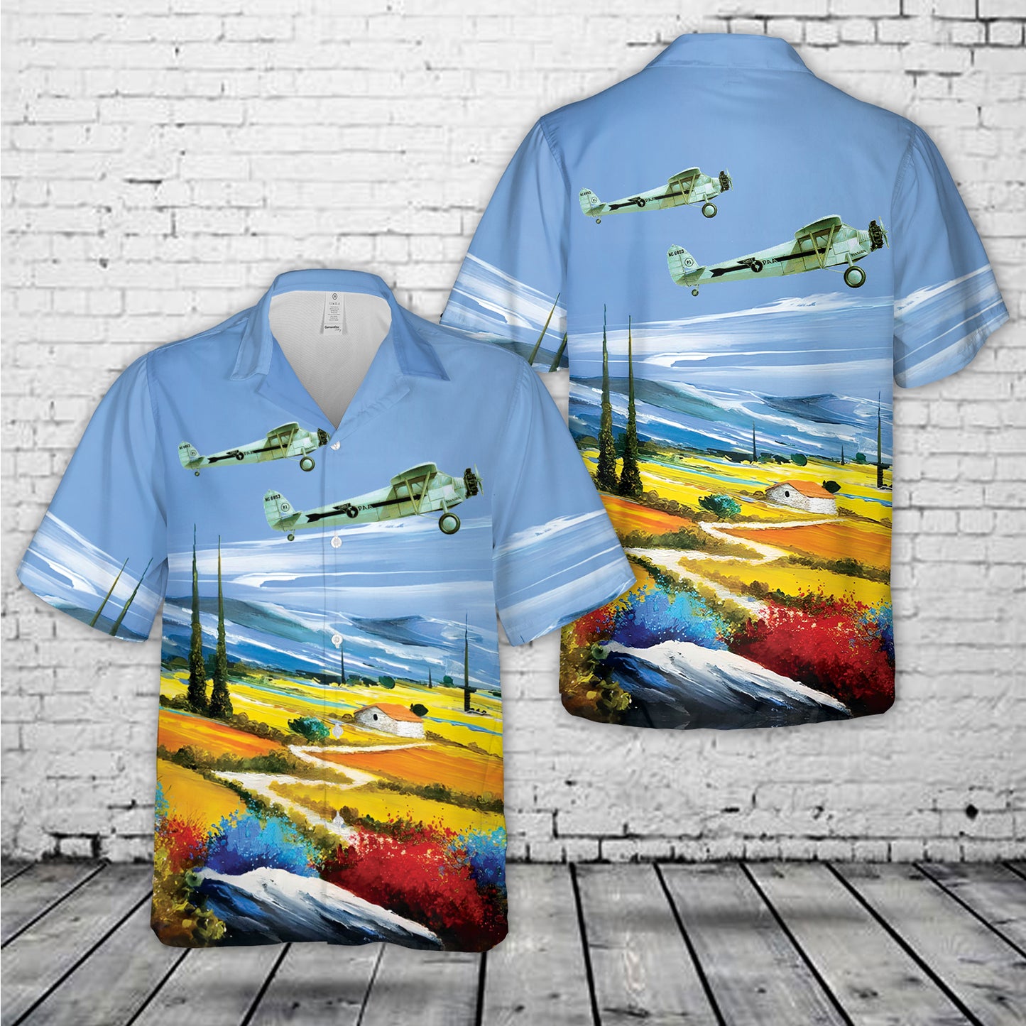 Fairchild 51 FC-2 vintage airplane Hawaiian Shirt