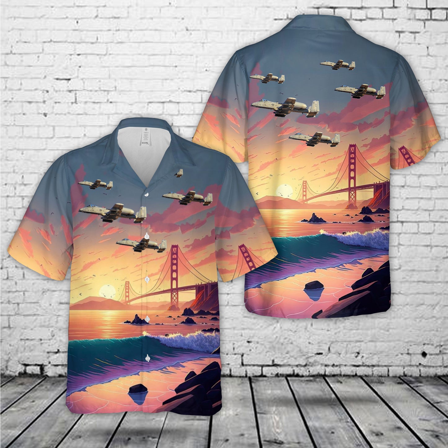 Fairchild Republic A-10 Thunderbolt II "Warthog" 74th Fighter Squadron "Flying Tigers' Hawaiian Shirt