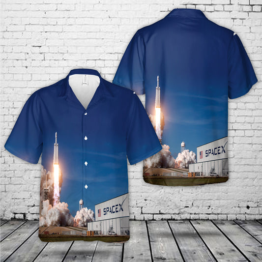 Falcon Heavy Demo Mission Hawaiian Shirt