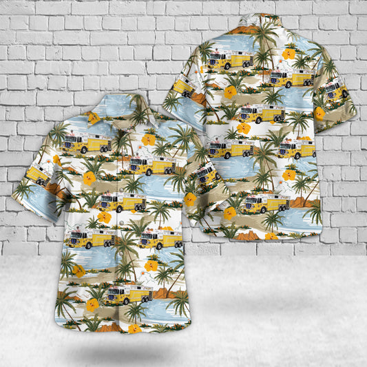 Fame Fire Company - West Chester, Chester County, Pennsylvania Rescue 53 Hawaiian Shirt