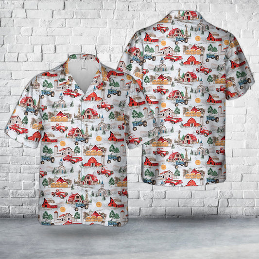 Farm Christmas Hawaiian Shirt