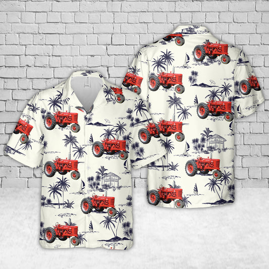 Farmall Super MD Tractor Hawaiian Shirt