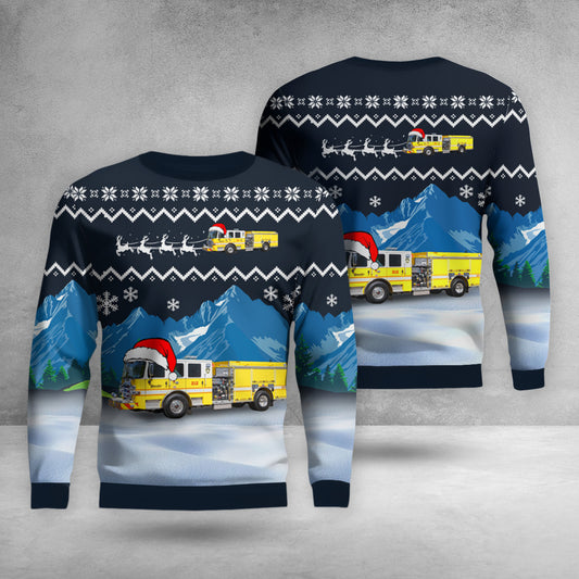 Fayetteville, North Carolina, Vander Volunteer Fire Department  AOP Christmas Sweater