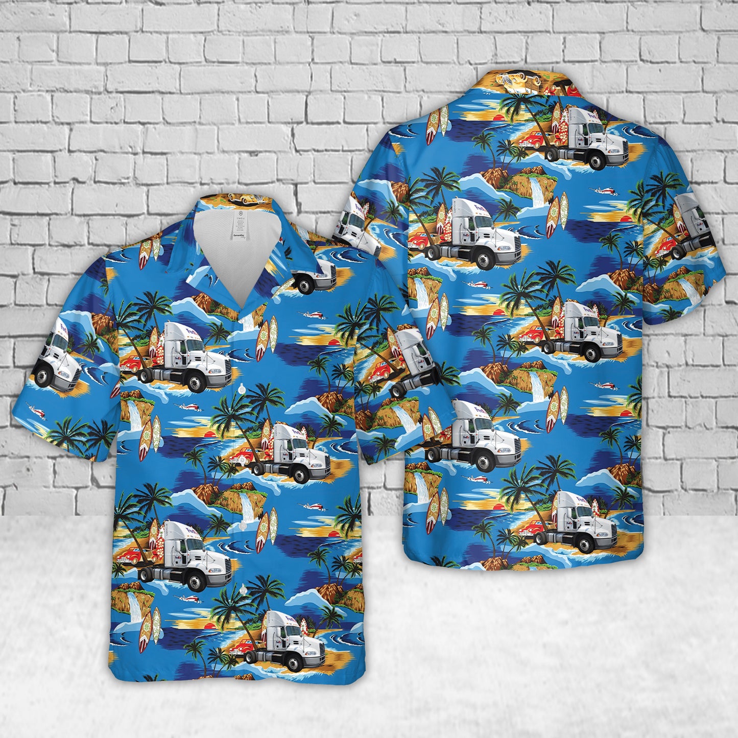 FedEx Freight Mack Pinnacle Hawaiian Shirt