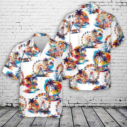 Ferris Wheel Hawaiian Shirt