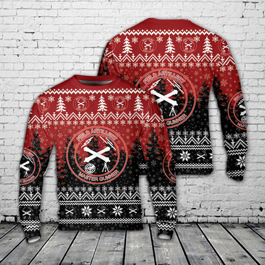 Field artillery Master Gunner Christmas Sweater