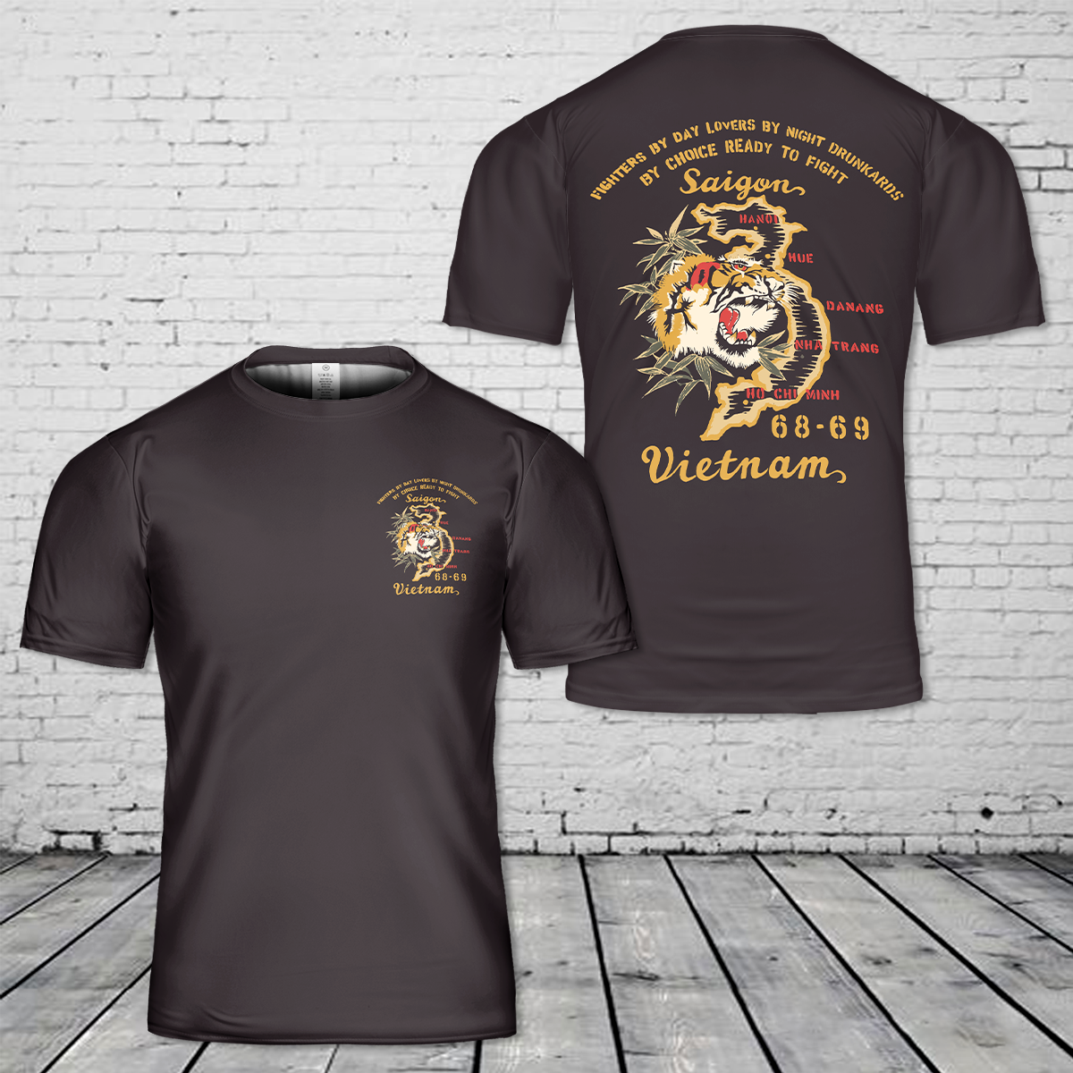Fighters By Day Lovers By Night Drunkards By Choice Ready To Fight T-Shirt 3D