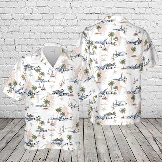 Finnair A330-300 Special Marimekko Livery Hawaiian Shirt