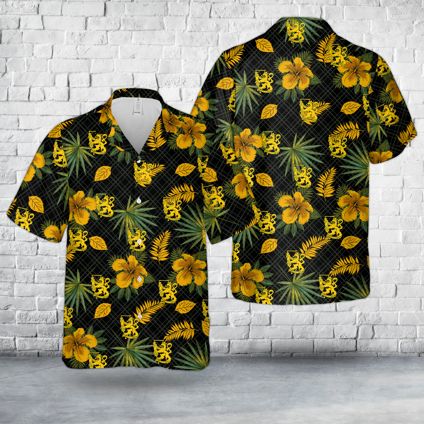 Finnish Army Artillery Brigade Hawaiian Shirt