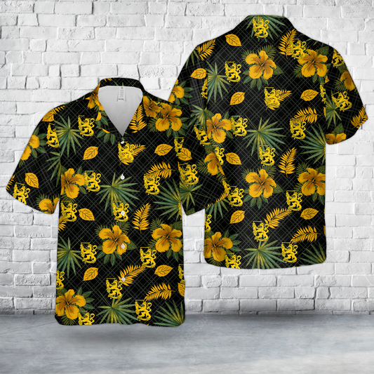 Finnish Army Artillery Brigade Hawaiian Shirt