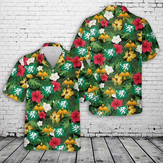 Finnish Army Guard Utti Jaeger Regiment Hawaiian Shirt