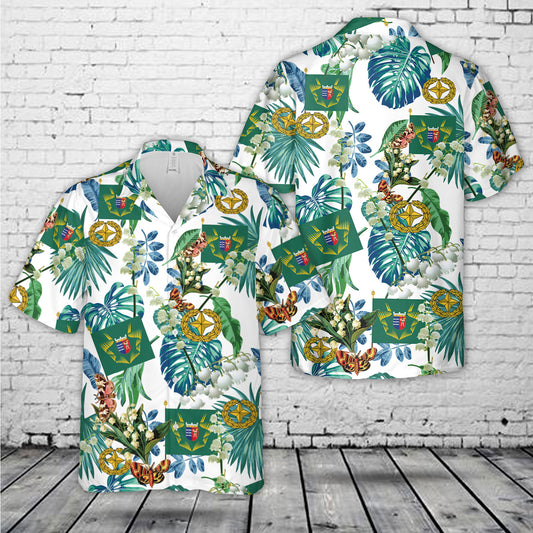 Finnish Army Jaeger Brigade Hawaiian Shirt