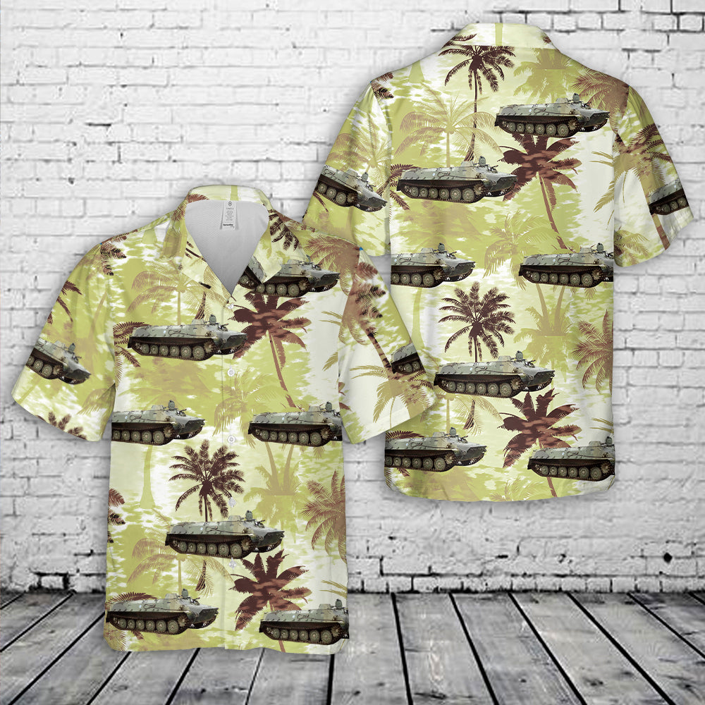 Finnish Army Maavoimat MT-LBV Armoured Personnel Carrier Hawaiian Shirt