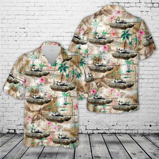 Finnish Army T-72M1 battle tank Ps264-122 Hawaiian Shirt