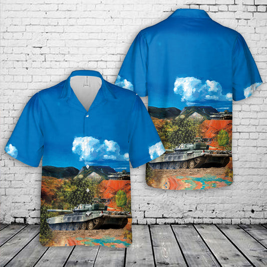 Finnish Army T-72 main battle tank Hawaiian Shirt