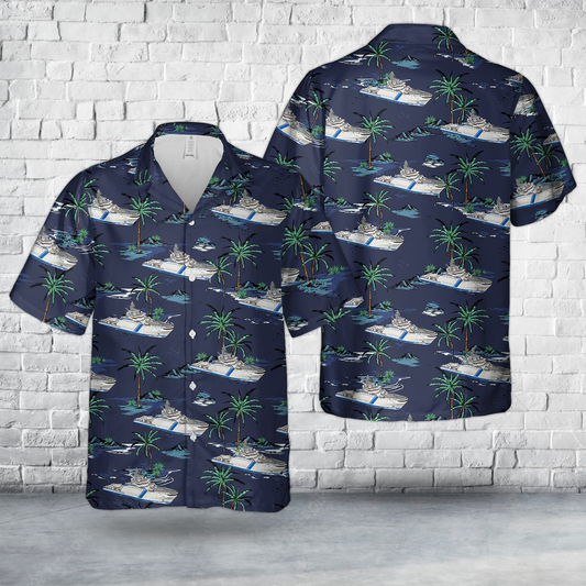 Finnish Border Guard Patrol vessel Turva Hawaiian Shirt
