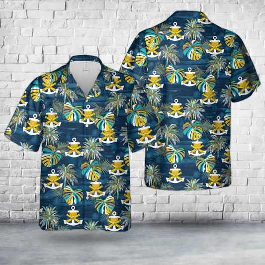 Finnish Navy Coastal Brigade Hawaiian Shirt