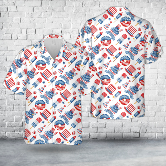 Independence Day 4th Of July Hawaiian Shirt