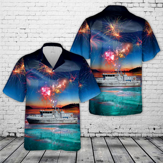 Finnish Navy Merivoimat Fabian Wrede Class, Independence Day Hawaiian Shirt