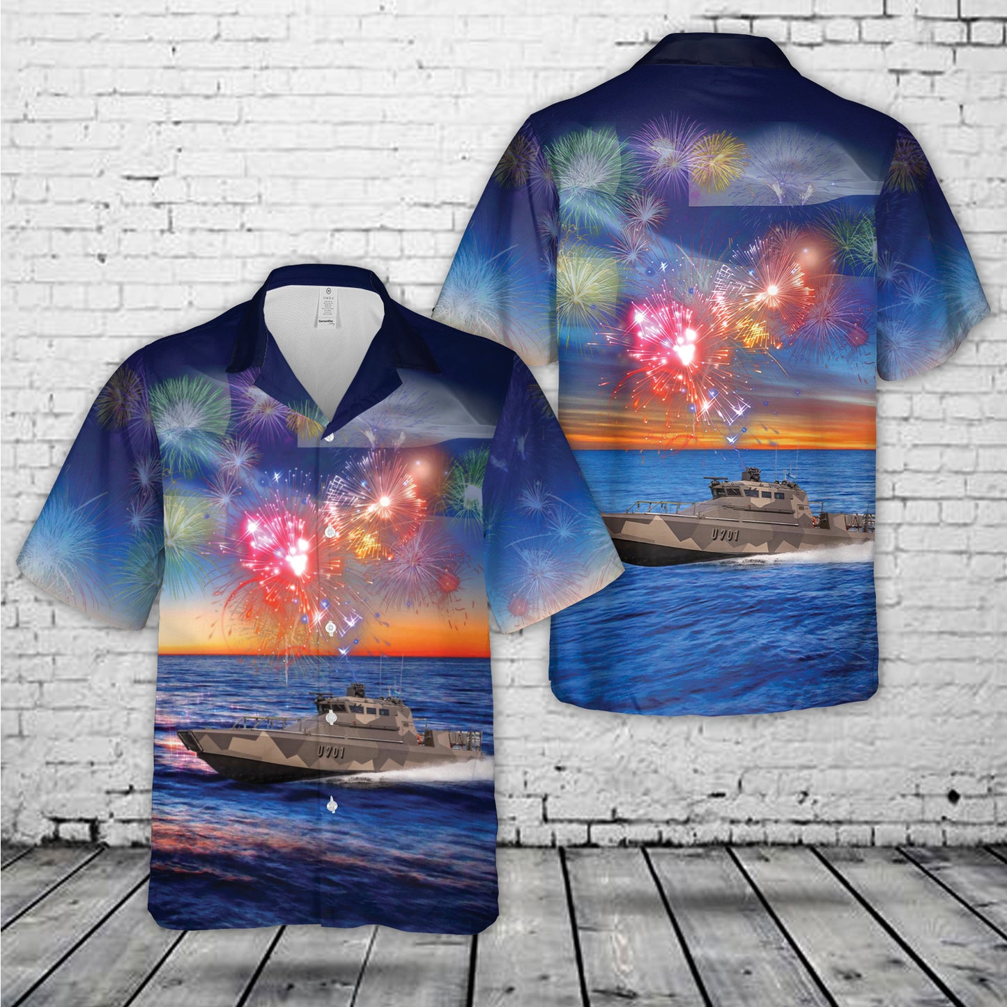 Finnish Navy Merivoimat Jehu-class Landing Craft, Independence Day Hawaiian Shirt