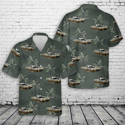 Finnish army T-72M1 battle tank Ps264-122 Hawaiian Shirt