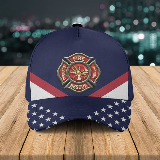 Firefighter, 4th Of July Baseball Cap