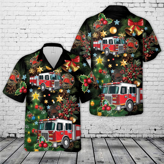 Fire trucks Firefighter Hawaiian Shirt