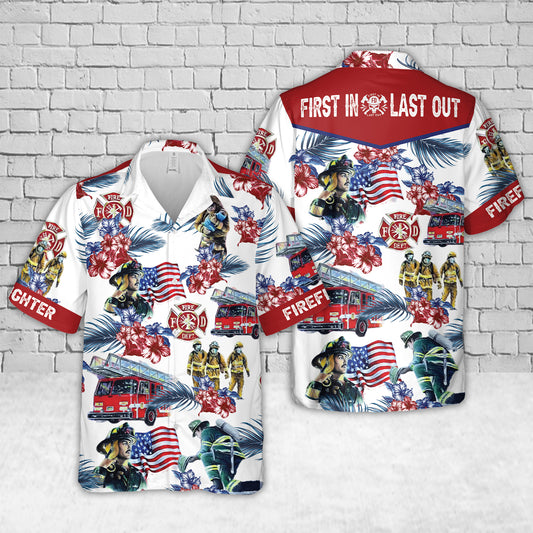 Firefighter Hawaiian Shirt