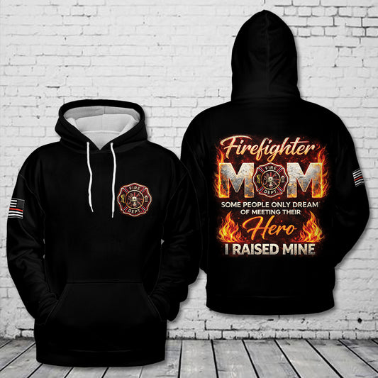 Firefighter Mom 3D Hoodie