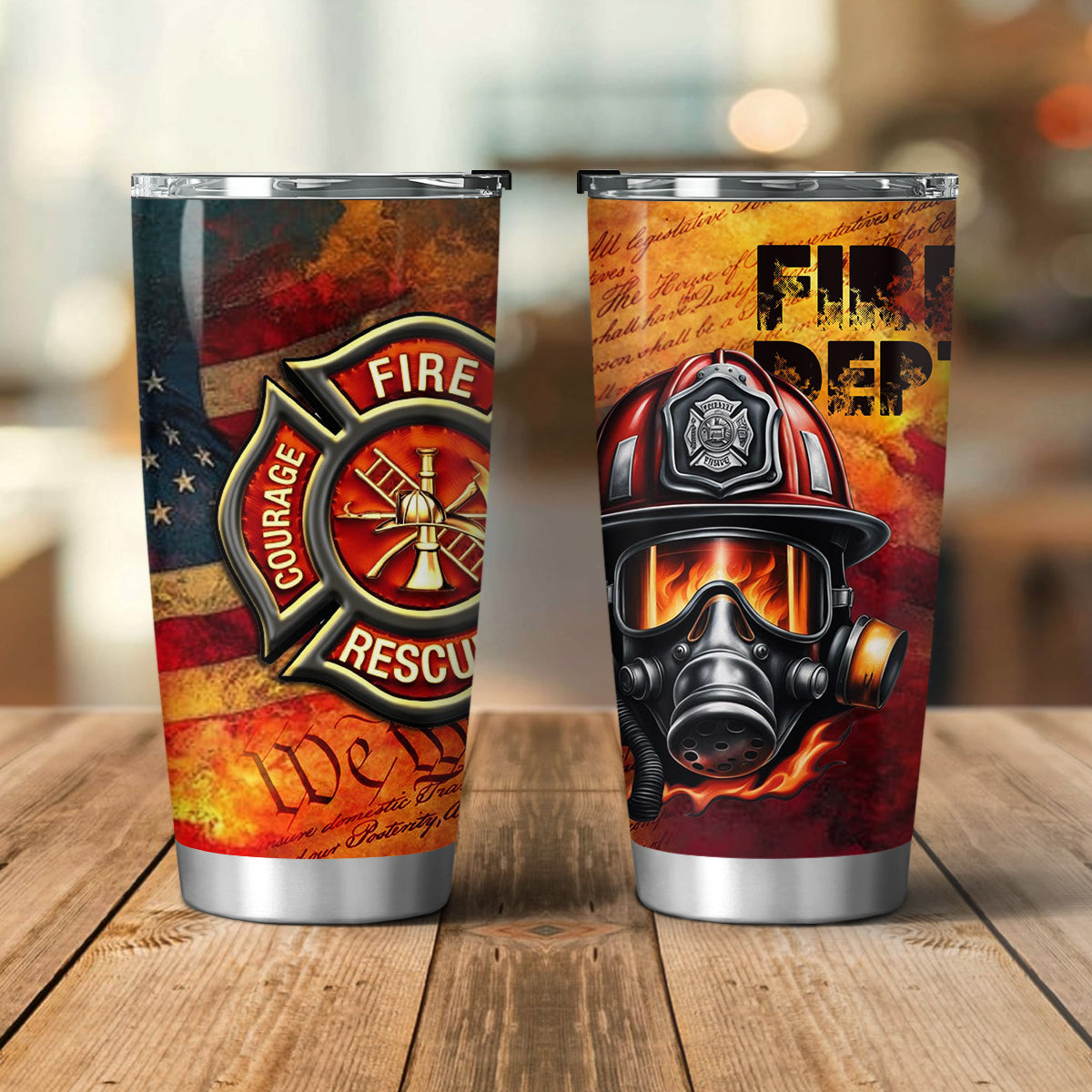 Firefighter We The People Tumbler 20oz