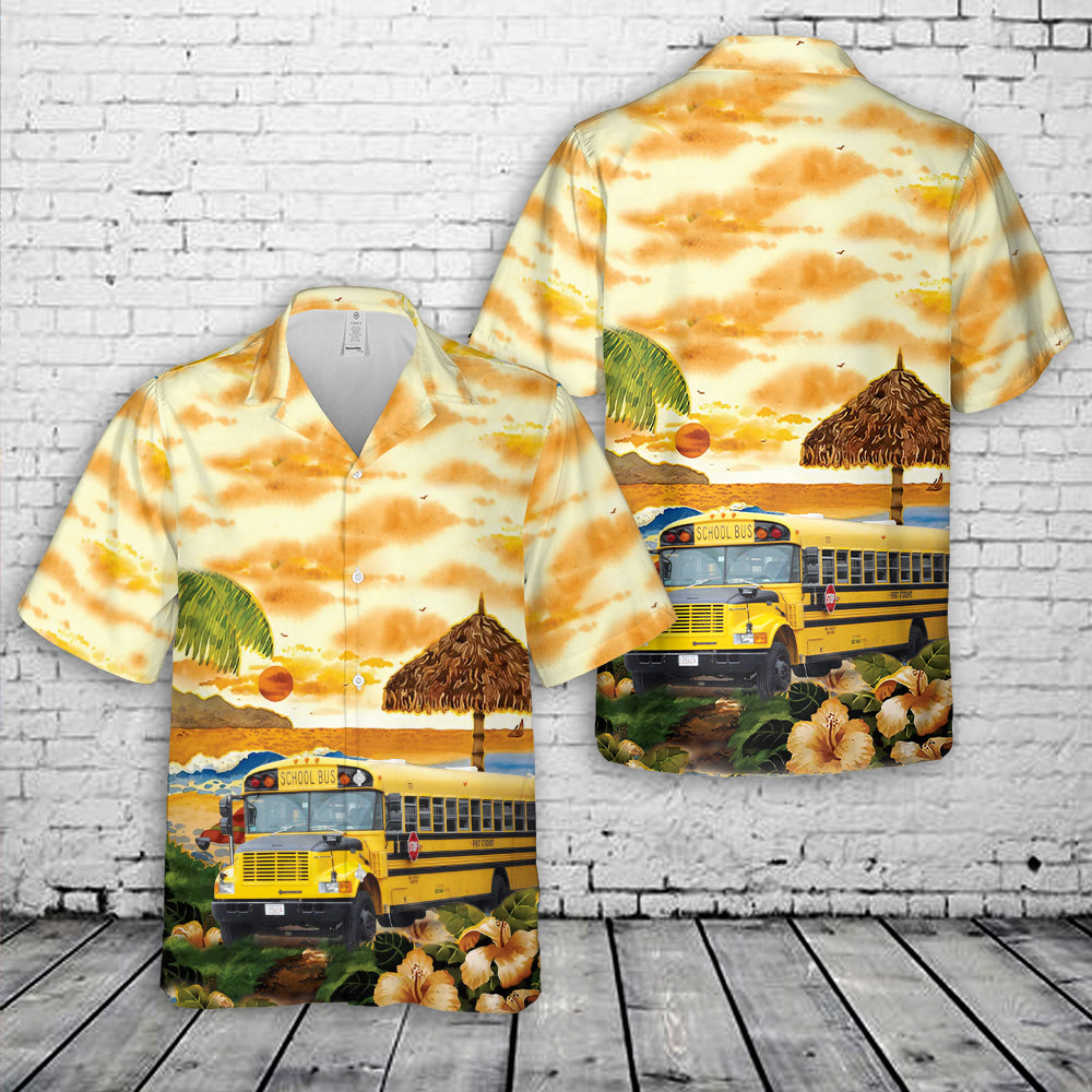 First Student Bluebird School bus 3 Hawaiian Shirt