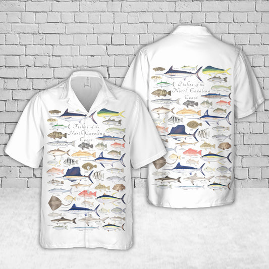 Fishes of the North Carolina Coast Hawaiian Shirt