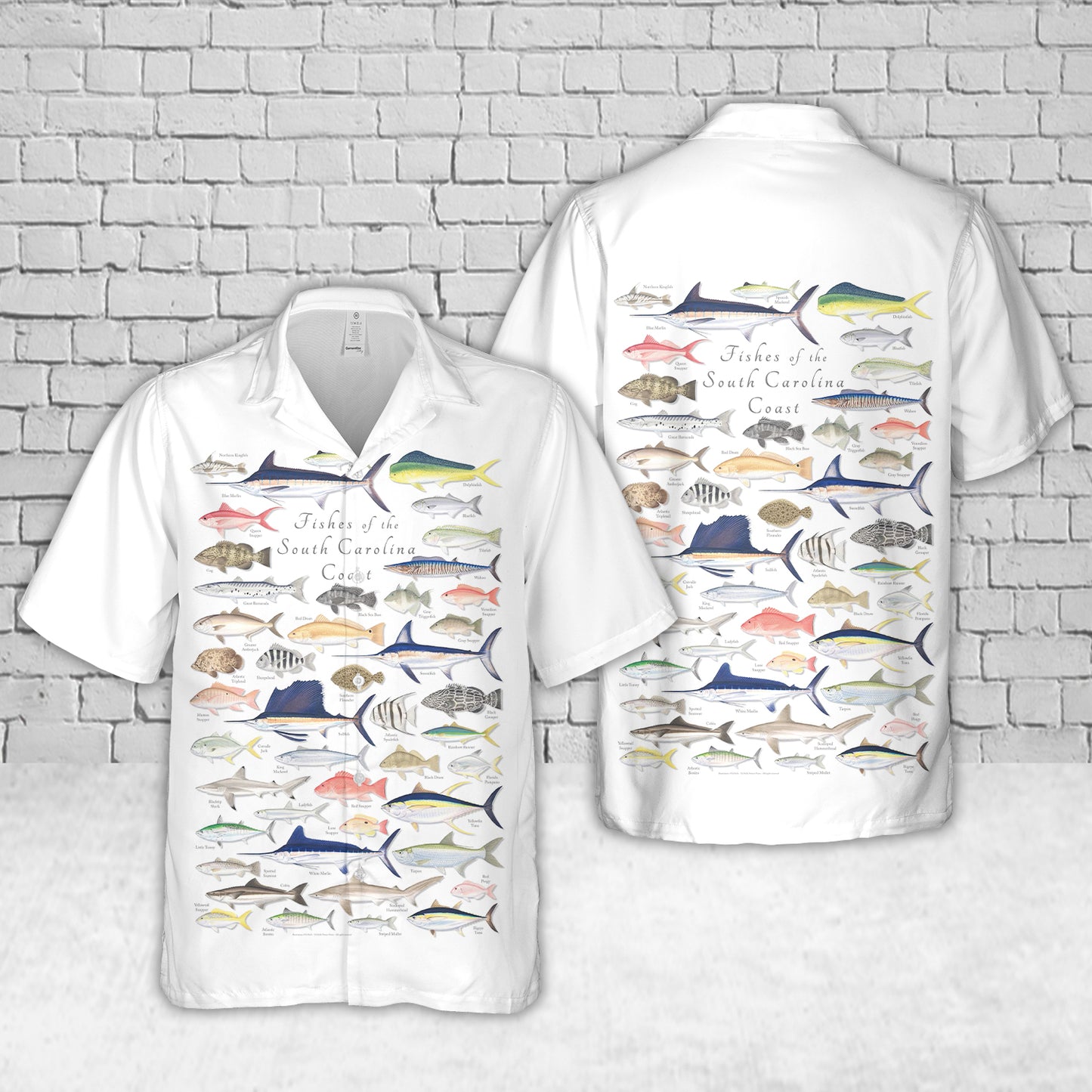 Fishes of the South Carolina Coast Hawaiian Shirt