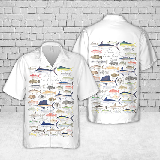 Fishes of the South Carolina Coast Hawaiian Shirt