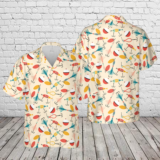 Fishing Lures Seamless 1 Hawaiian Shirt