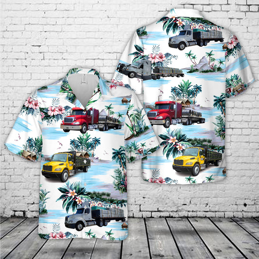 Flatbed Trucks Hawaiian Shirt