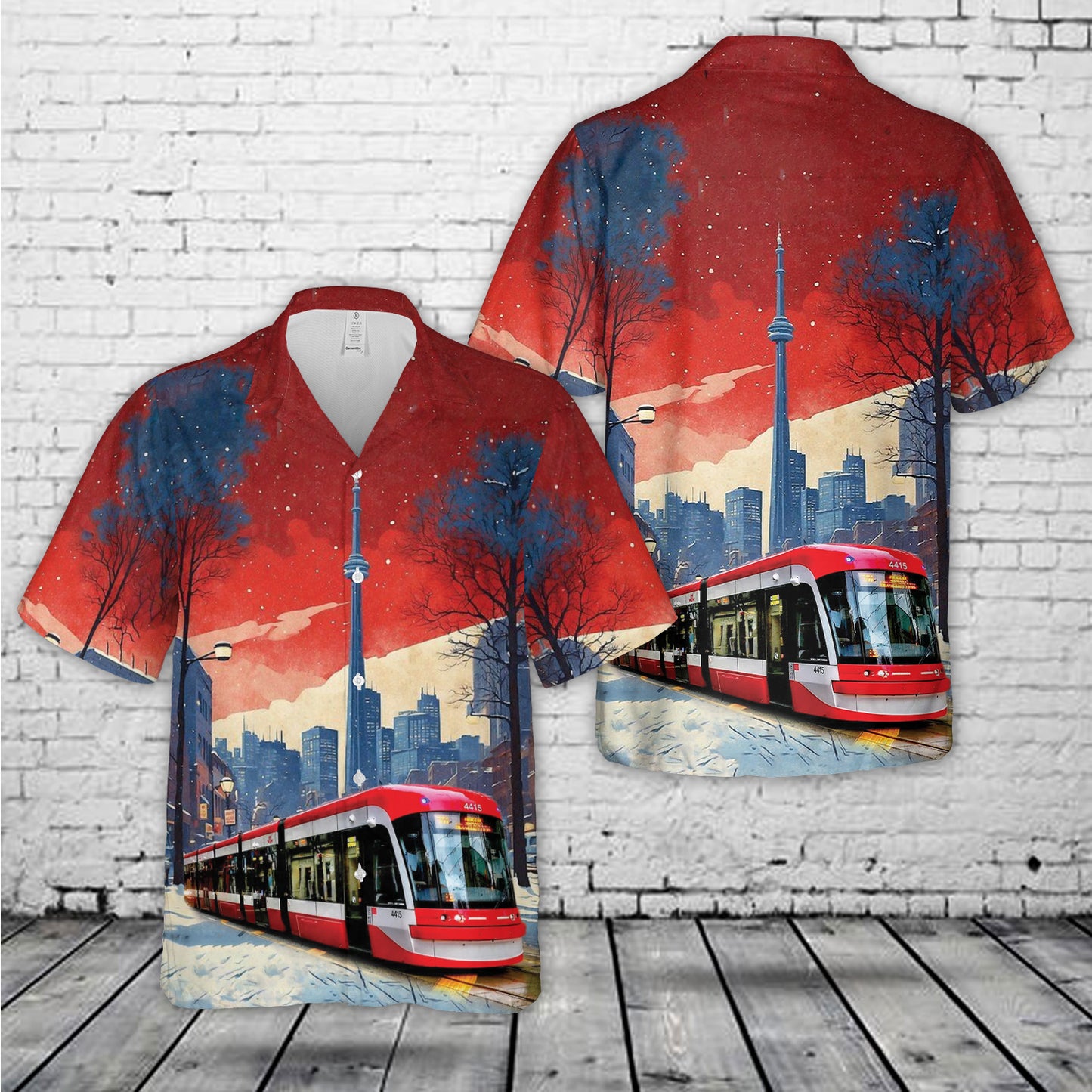 Flexity Outlook (Toronto streetcar) Hawaiian Shirt